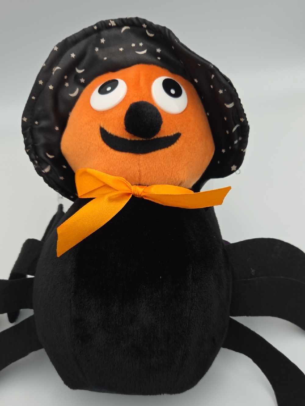 Kellytoy Black and Orange Halloween Spider Plush